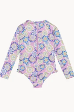 Girls Flower Party Sunsuit