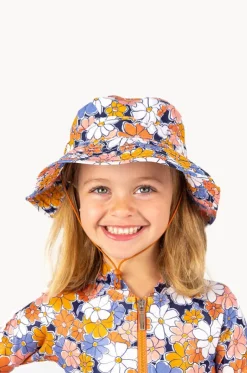 Girls Flower Power Sunhat