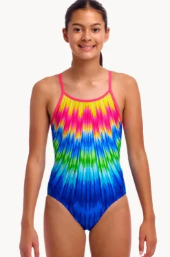 Girls Fly Time Diamond Back One Piece