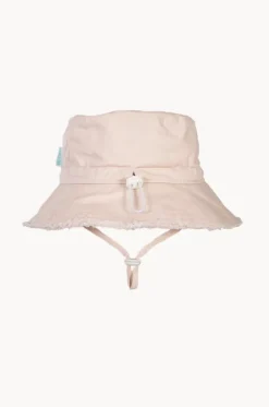 Girls Frayed Bucket Hat