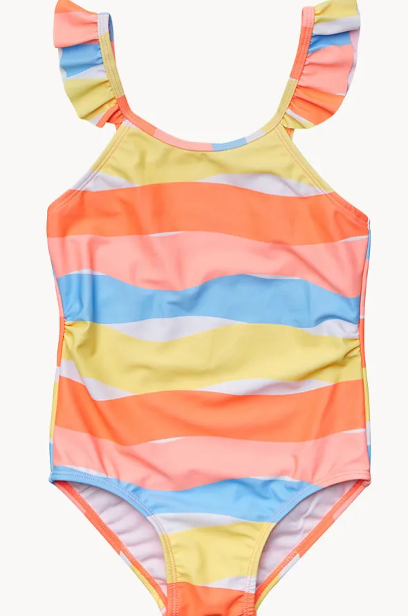 Girls Good Vibes Frill Strap One Piece
