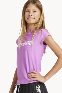 Girls Heat Wave Short Sleeve Suntop
