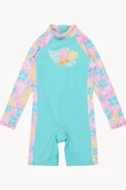 Girls Hibiscus Jam Tropical Square Spring Suit