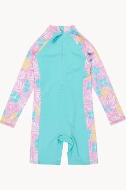 Girls Hibiscus Jam Tropical Square Spring Suit