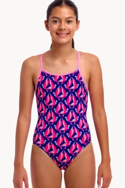 Girls Ho Hum Diamond Back One Piece