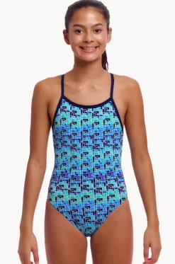 Girls Jack Stack Single Strap One Piece