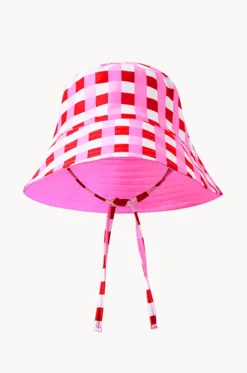 Girls Lollipop Check Swim Hat