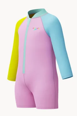 Girls Long Sleeve Zip Sunsuit