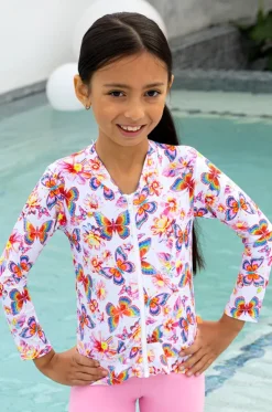Girls Miss Aloha Long Sleeve Suntop