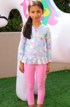 Girls Miss Dazzle Full Pant Sunsuit