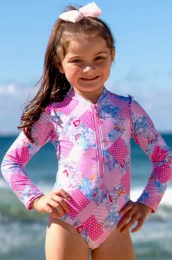 Girls Miss Dollhouse Long Sleeve Sunsuit