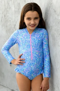 Girls Miss Mystical Long Sleeve Sunsuit