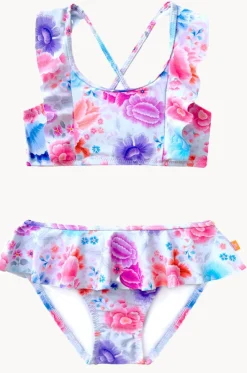 Girls Miss Peony Frill Crop Set