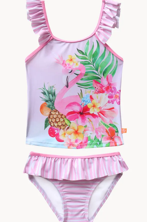 Girls Miss Vacay Tankini Set