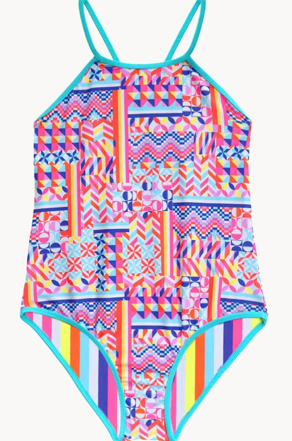 Girls Neo Geo Reversible One Piece