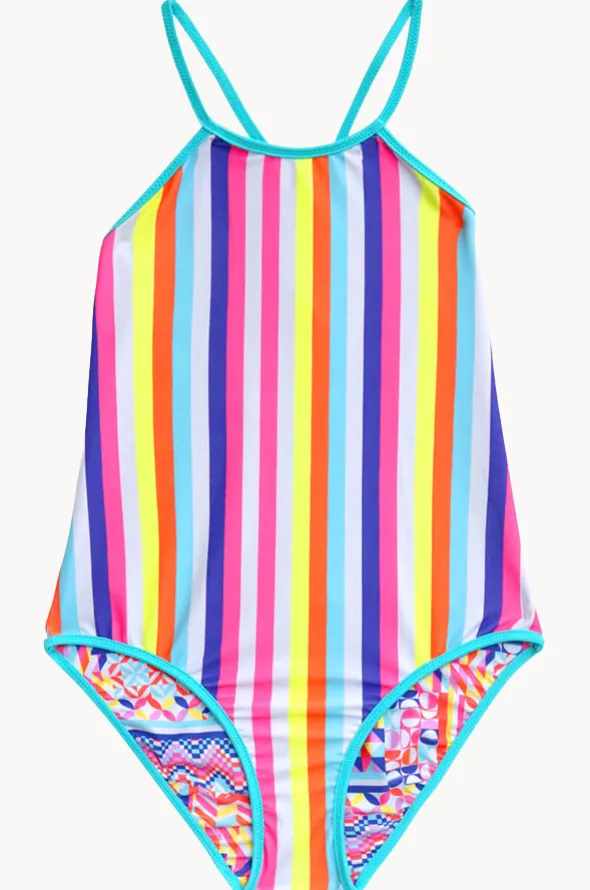 Girls Neo Geo Reversible One Piece