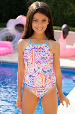 Girls Neo Geo Reversible One Piece