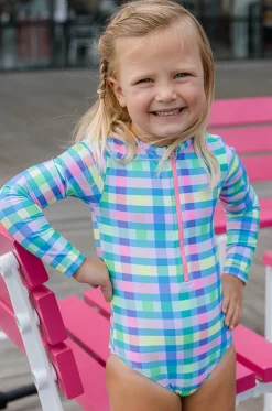 Girls Picnic Check Sunsuit