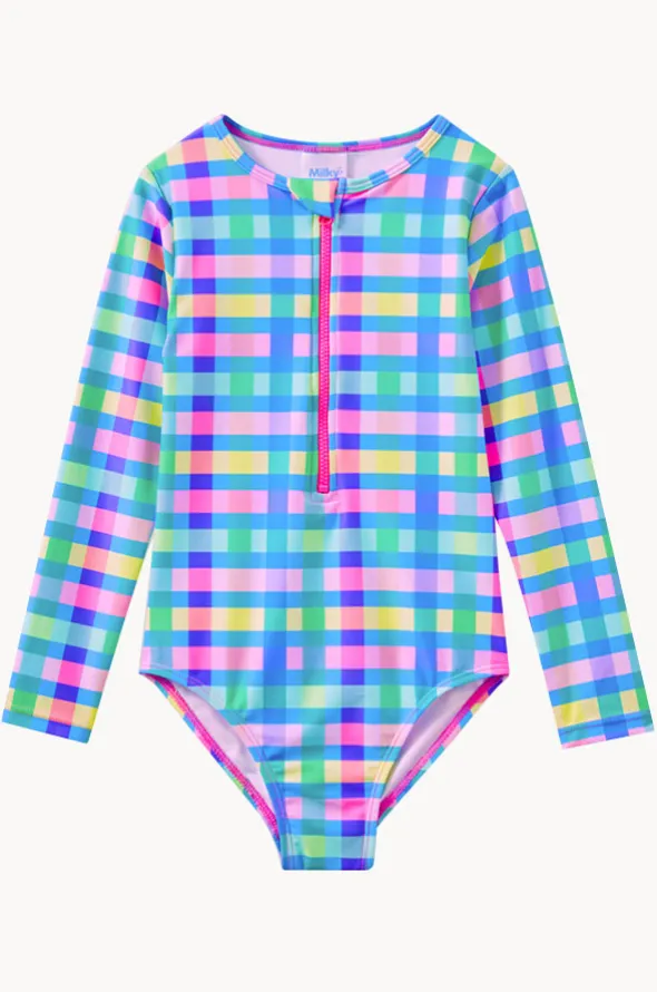 Girls Picnic Check Sunsuit