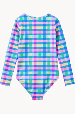 Girls Picnic Check Sunsuit