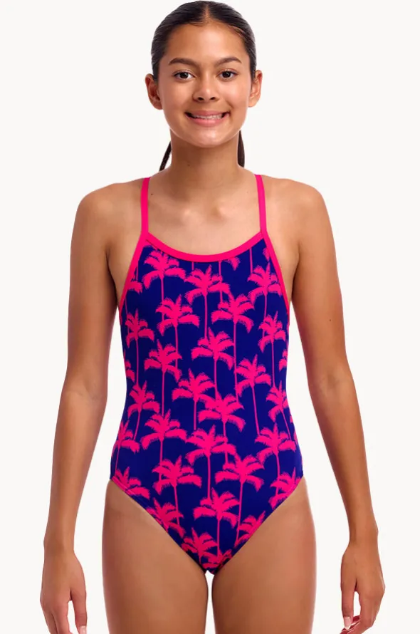Girls Pinky Palms Single Strap One Piece
