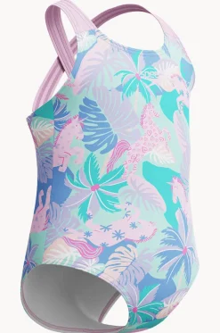 Girls Print Cross Back One Piece