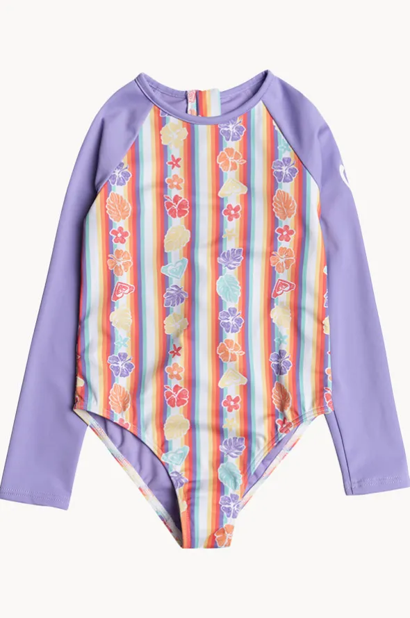 Girls Rainbow Bay Stripe Sunsuit