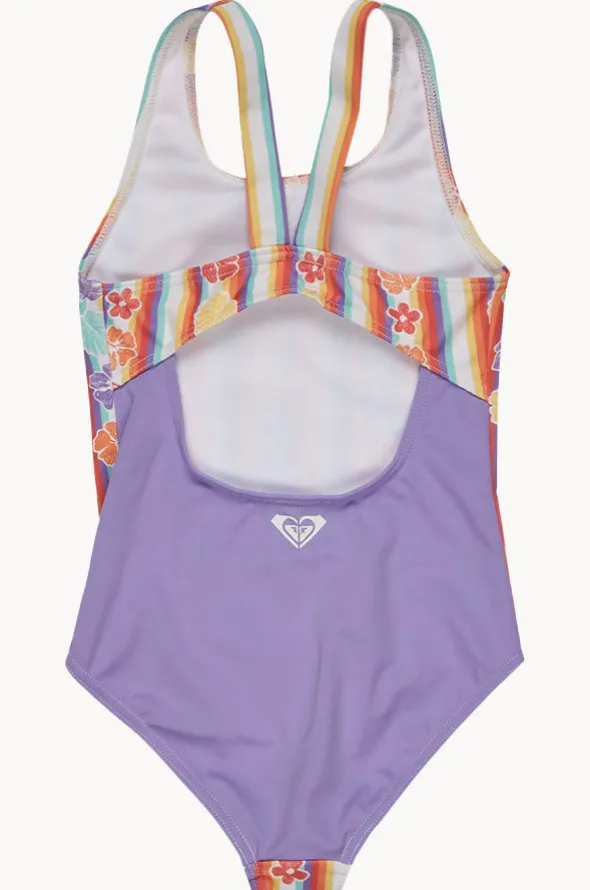 Girls Rainbow Bay Stripe One Piece
