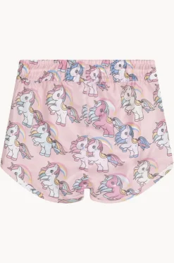 Girls Rainbow Unicorn Swim Short