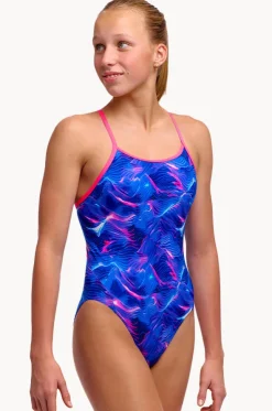 Girls Rising Tide Diamond Back One Piece