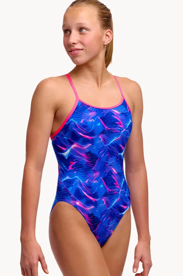 Girls Rising Tide Diamond Back One Piece