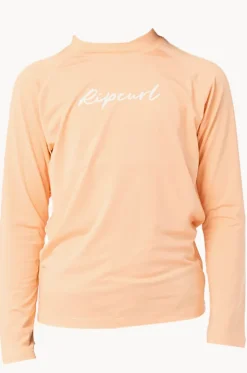 Girls Script Long Sleeve Suntop