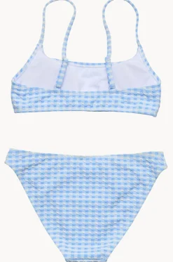 Girls Seaside Gingham Crop Set