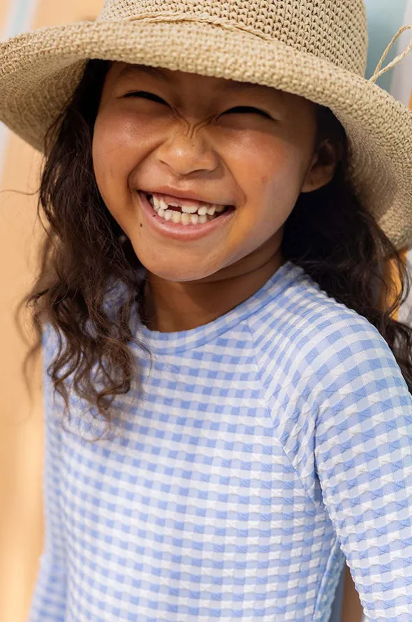 Girls Seaside Gingham Sunsuit