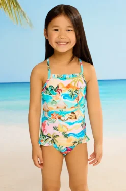 Girls South Pacific Frill One Piece