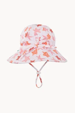 Girls Starfish Wide Brim Swim Hat
