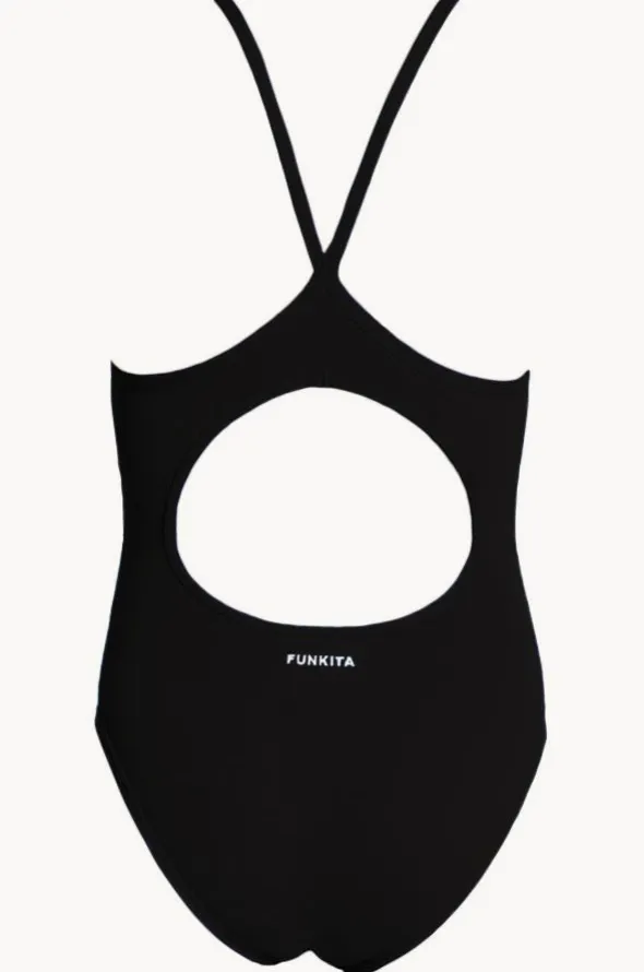 Girls Still Black Diamond Back One Piece