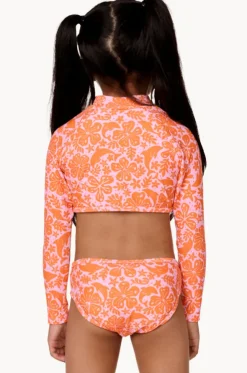 Girls Sun And Swell Crop Suntop Set