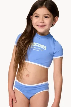 Girls Surf Puff Crop Suntop Set