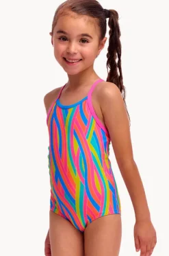 Girls Swirly Straws One Piece