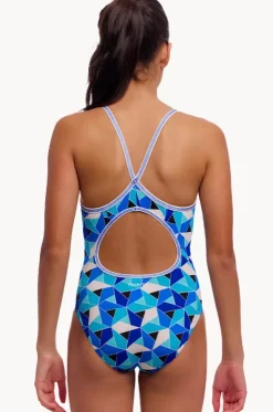 Girls Tetra Tonic Diamond Back One Piece