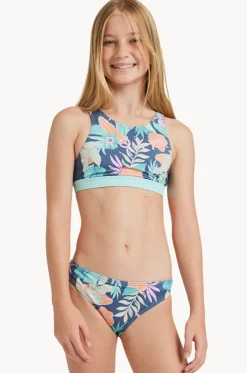 Girls Tropical Active Crop Set