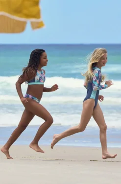 Girls Tropical Active Crop Set