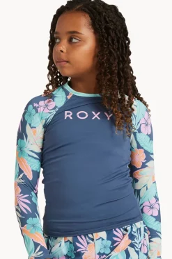 Girls Tropical Active Long Sleeve Suntop