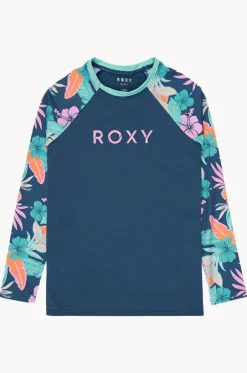 Girls Tropical Active Long Sleeve Suntop