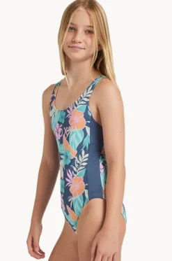 Girls Tropical Active One Piece