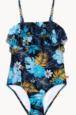 Girls Tropicana Frill Tube One Piece