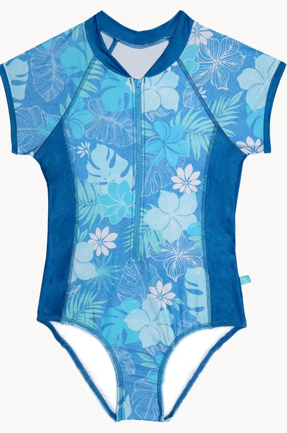 Girls Tropicana Short Sleeve Sunsuit
