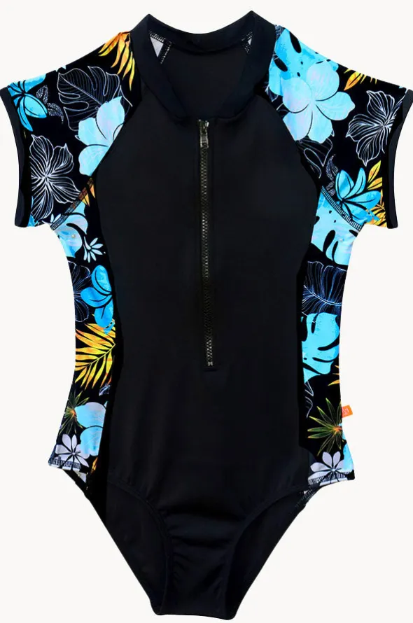 Girls Tropicana Short Sleeve Sunsuit