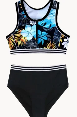 Girls Tropicana Zip Crop Set
